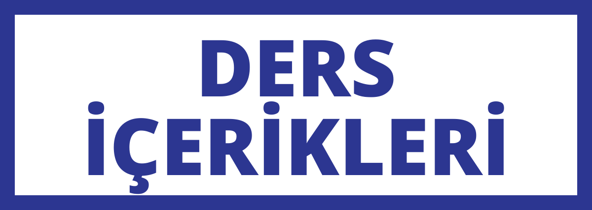 Ders İçerikleri